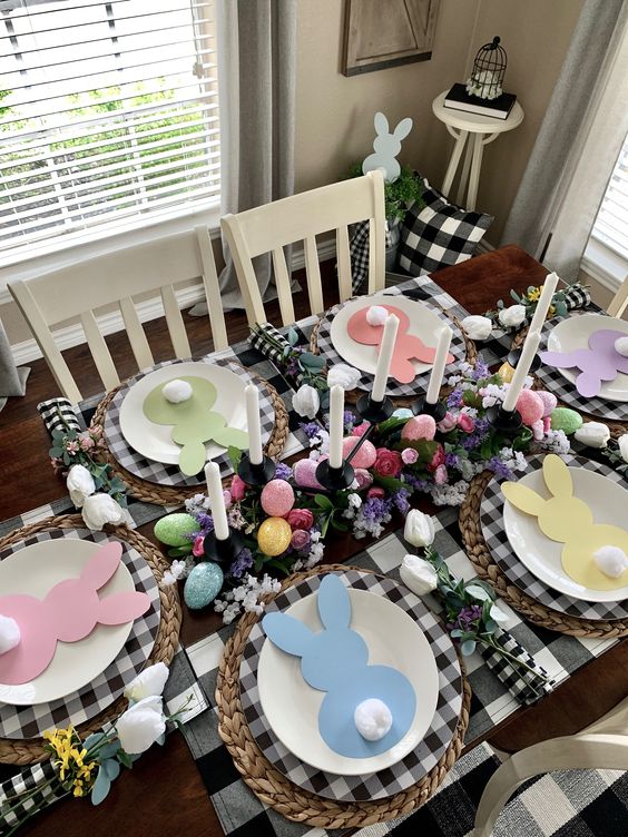 Easter table decorations