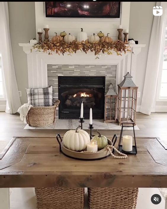 Fall Mantel Decor Ideas