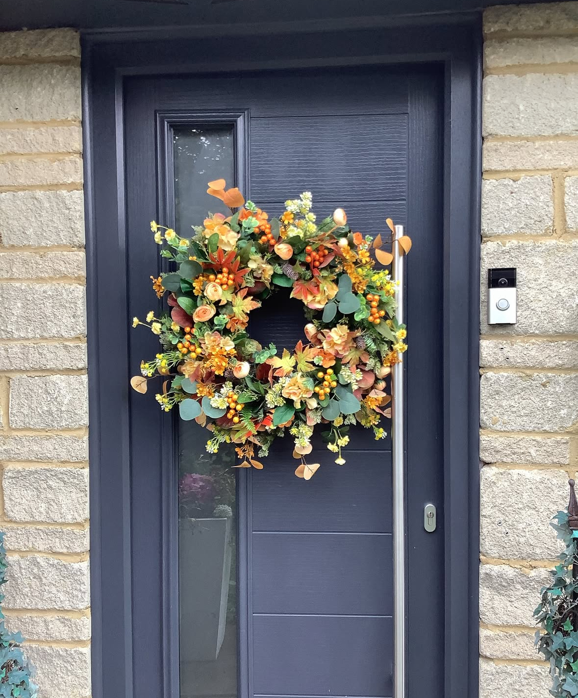 front door fall wreath