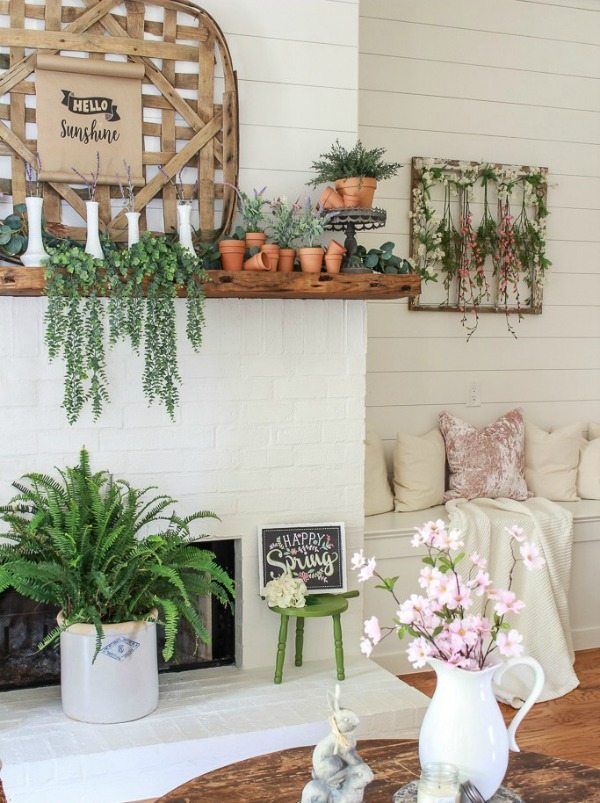 Spring Mantel Decor Ideas