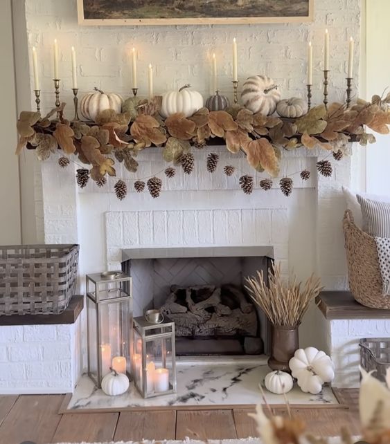 Fall Mantel Decor Ideas