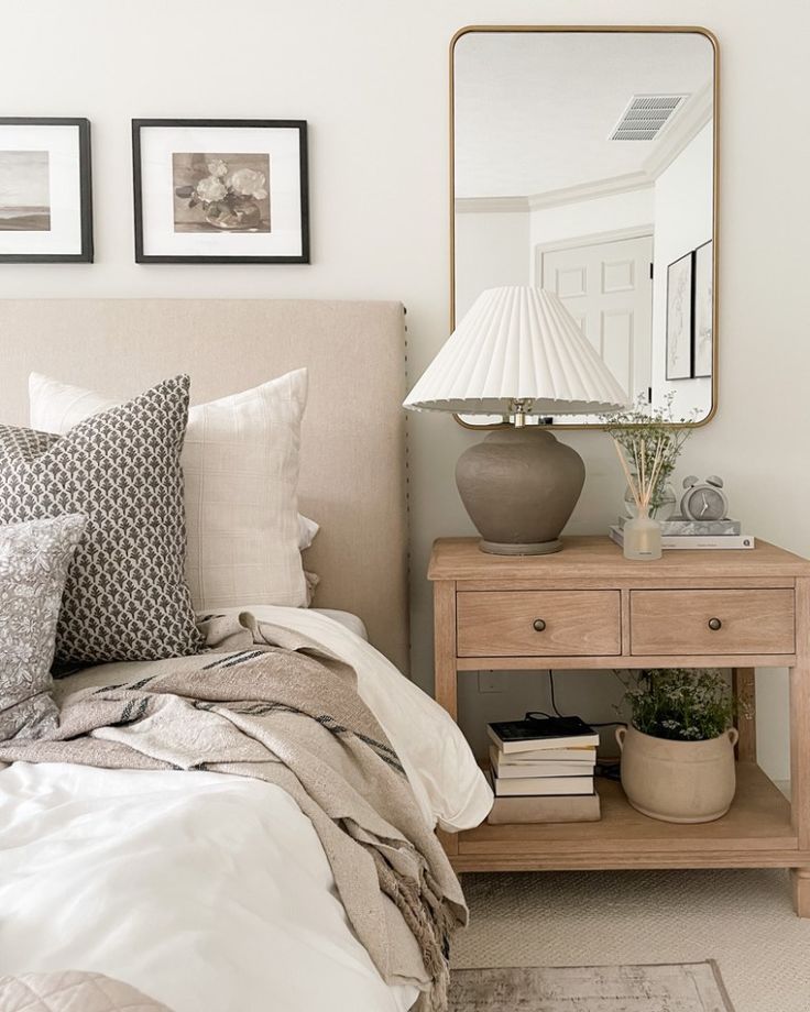 Mirror Over Nightstand