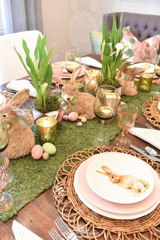 Easter table centerpieces