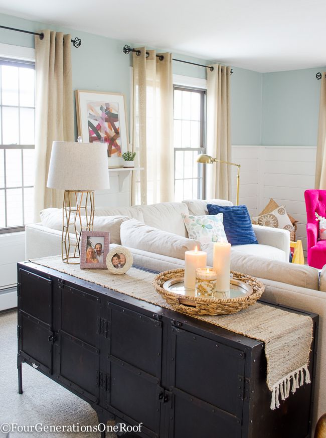 Sofa Table Decor Ideas