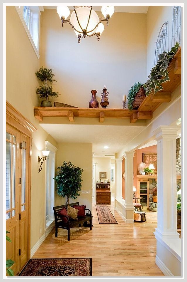 how to Decorate Foyer Ledge